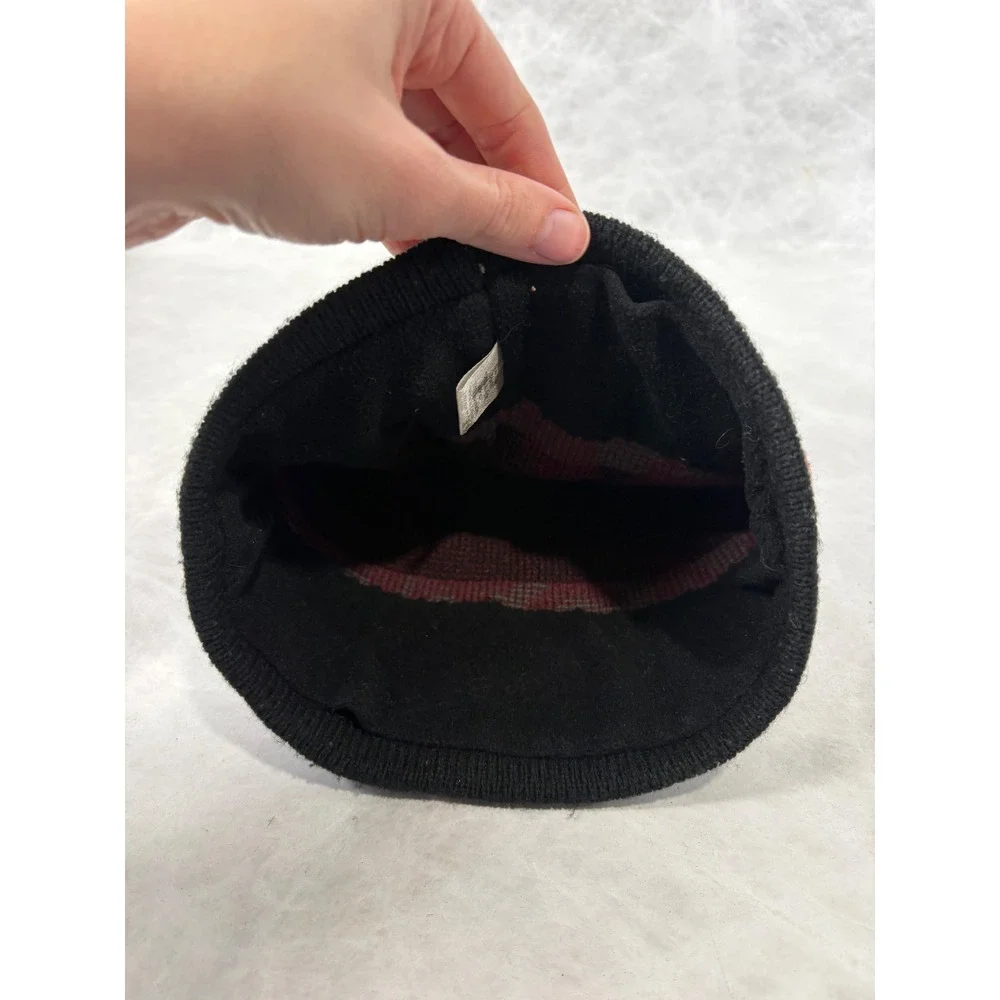 Marmot Mens Black Knit Beanie Hat Fleece Lined Pom Pom Logo Y15630 One Size‎